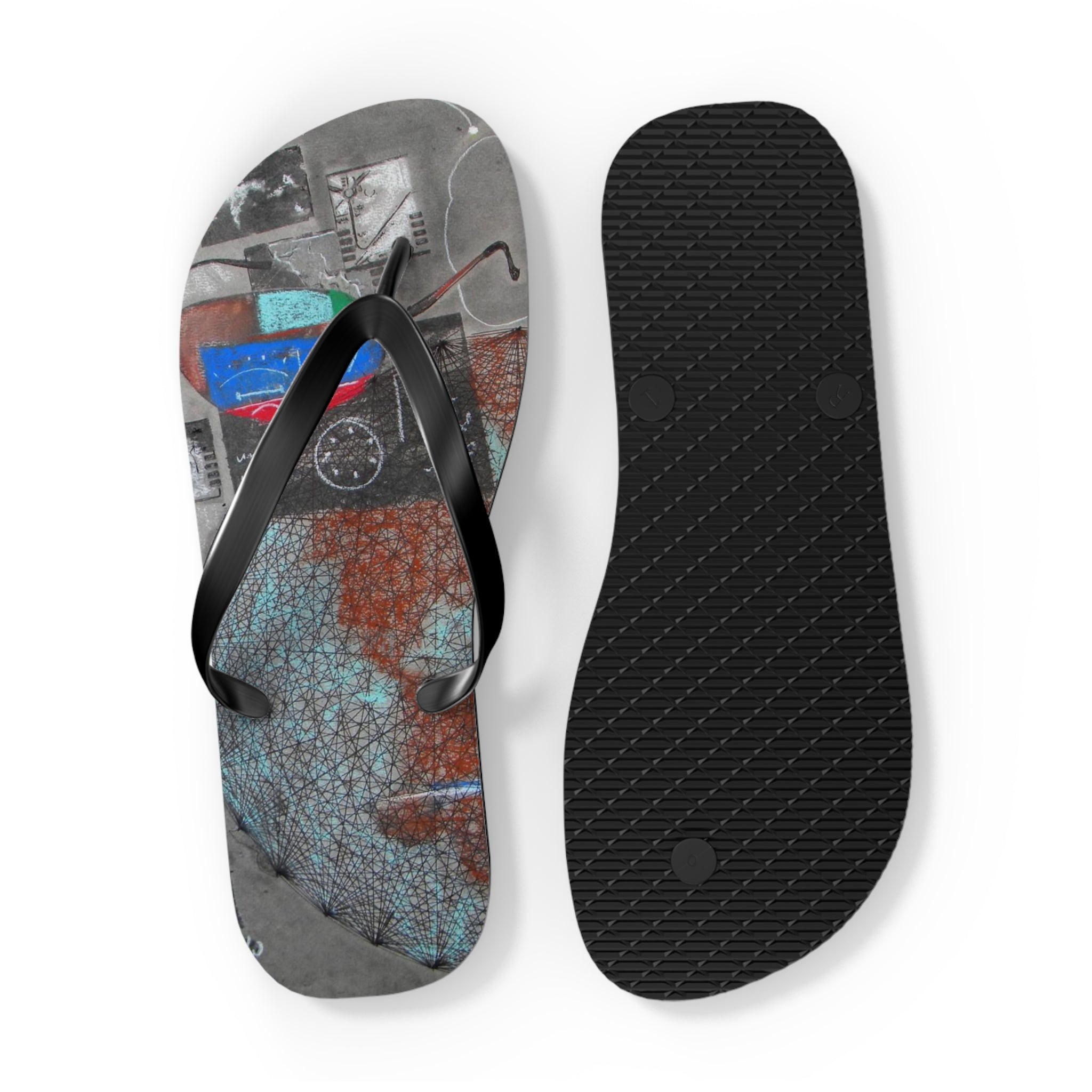 Aviation Picture Flip Flops