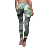 Custom Artwork Women's Leggings Green/Black