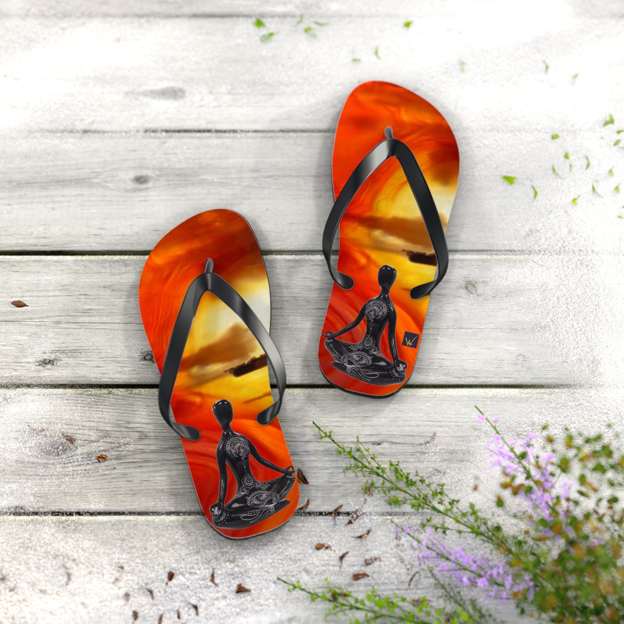 Red Flip Flops