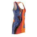 Racerback Dress - Blue/Red
