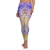 Women's Leggings Yellow/Lilac