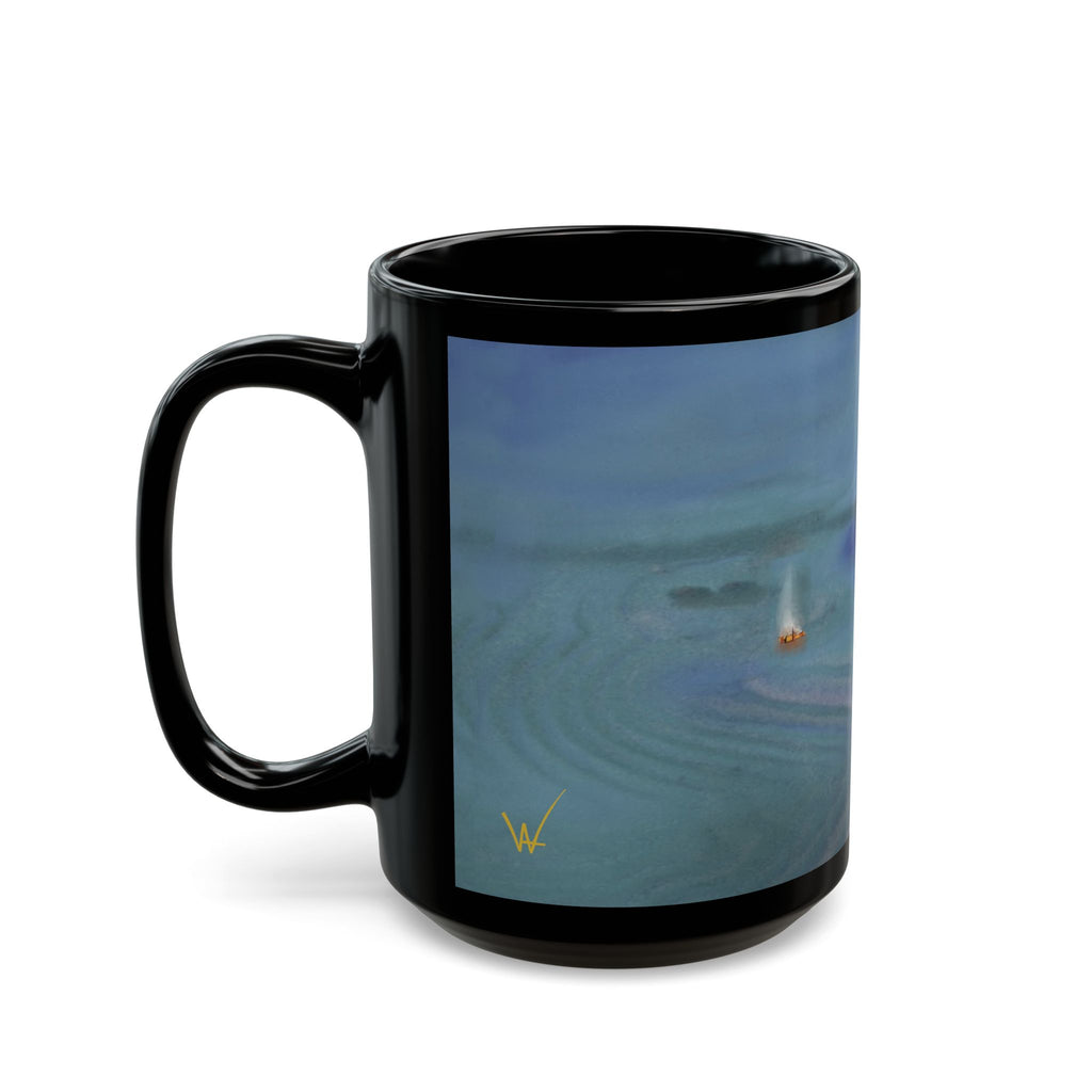Stunning Abstract Art Mug, Colorful Coffee Cup for Art Lovers, Unique Ceramic Gift, Cozy Vibe for Home or Office, Perfect for Birthdays
