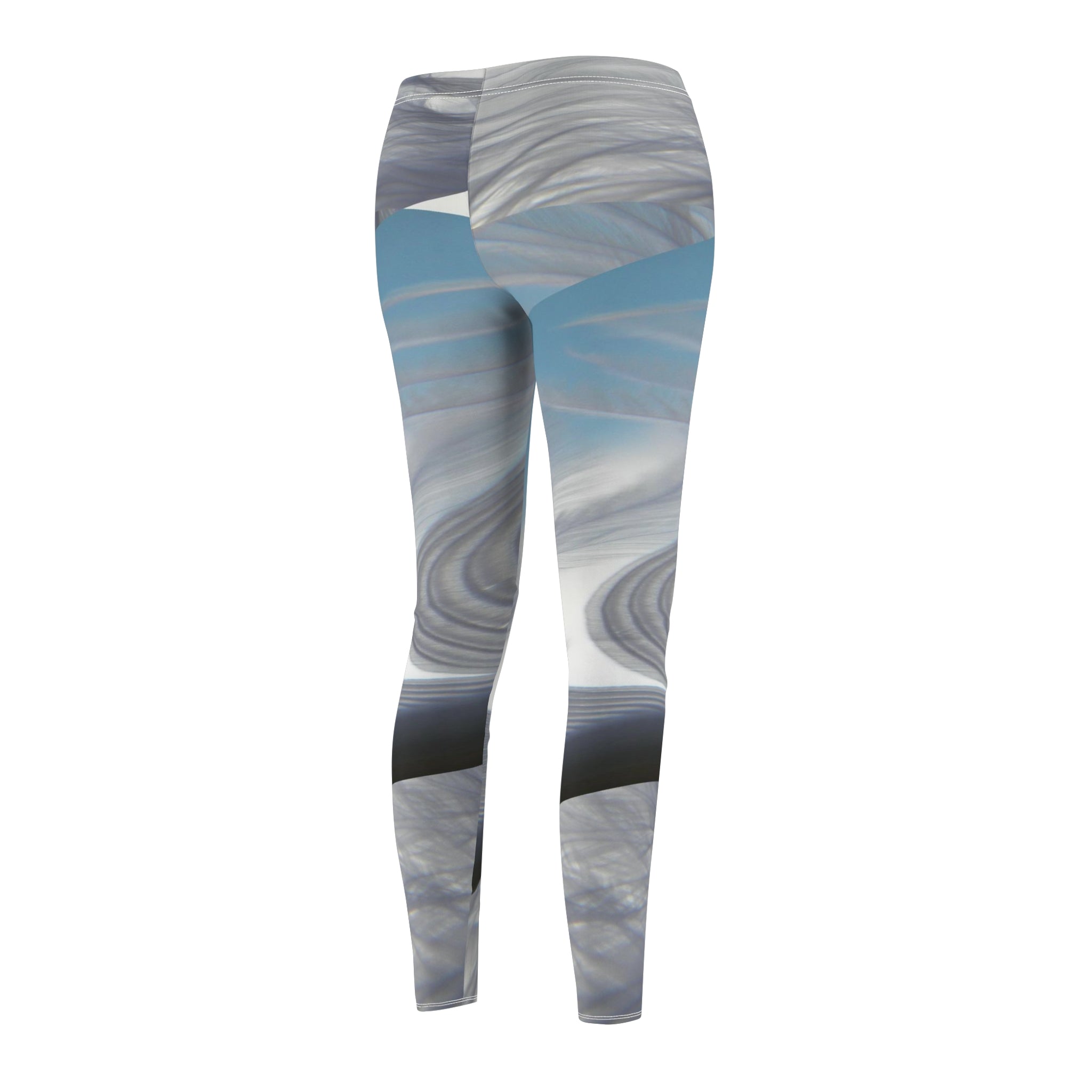 Custom Artwork Women's Leggings Blue/white