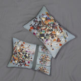 Custom Artwork Lumbar Pillow Gray