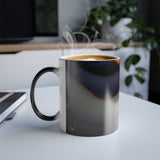 Color Changing Mug, 11oz, Black/Orange