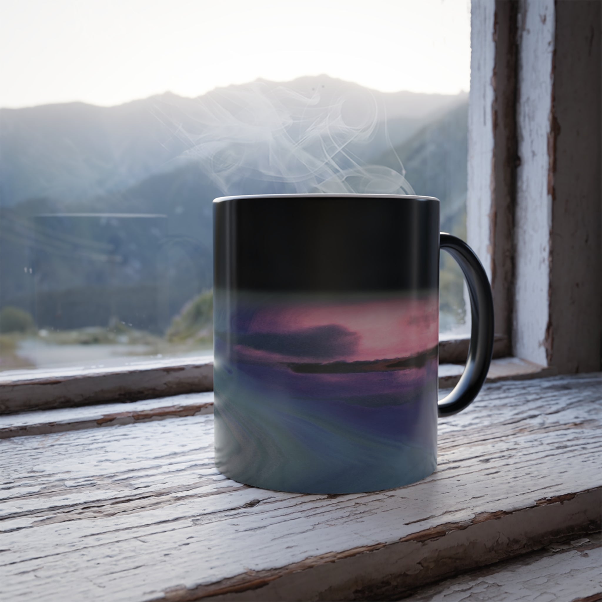 Key West Sunset Color Changing Mug 11oz — Microphotography Stone Art, Free Shipping