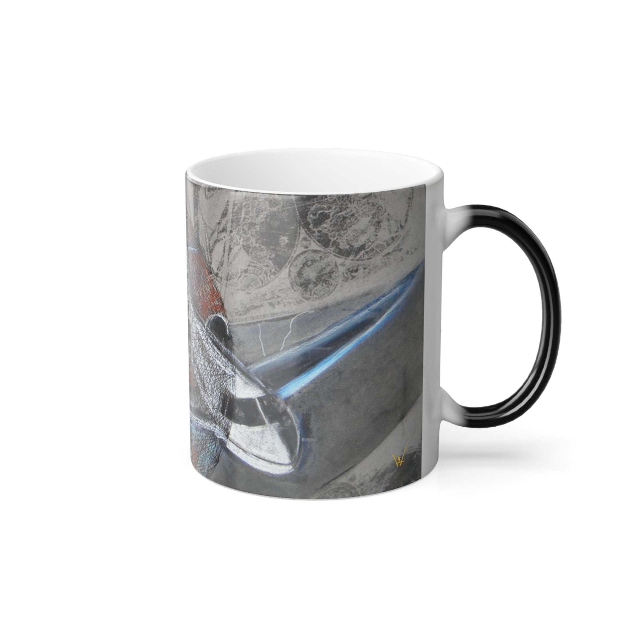 Color-Changing Airplane Mug — 11oz Morphing Coffee Cup