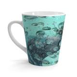 Custom Artwork Latte Tee Mug 12 oz Blue