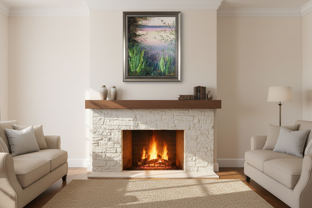 A Moment of Calm — Above Fireplace