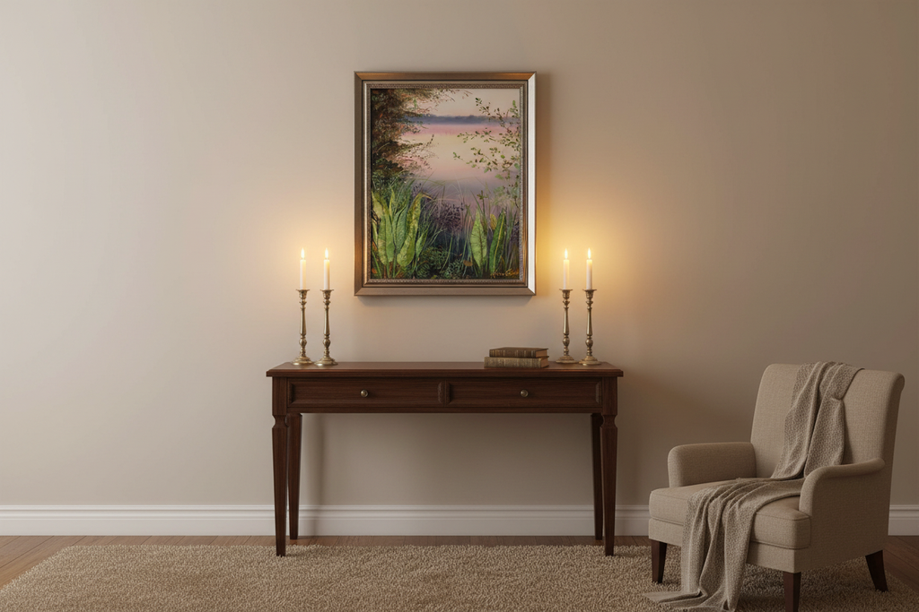 A Moment of Calm — Living Room with Candles