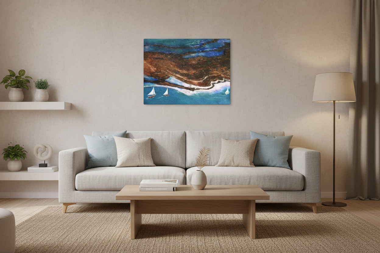 Coastal Sailing in Living Room