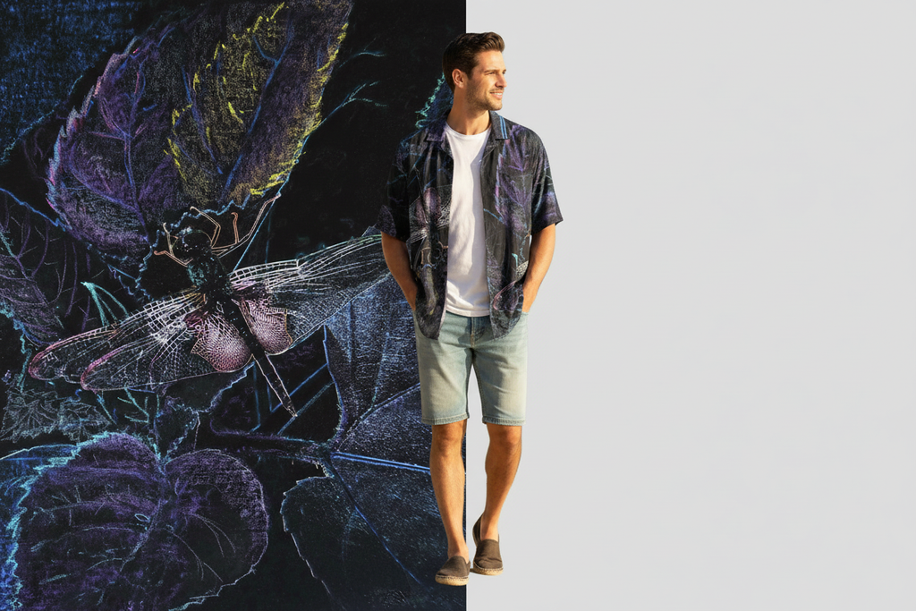 Dragonfly Shirt Sharp Figure Split