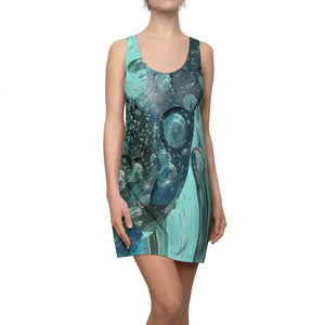 Racerback Dress Blue Bubbles 