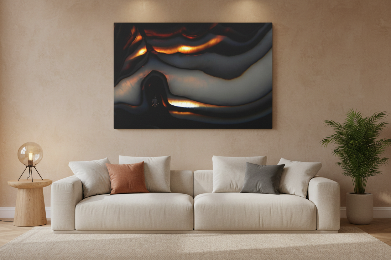 Inca City Canvas in Living Room