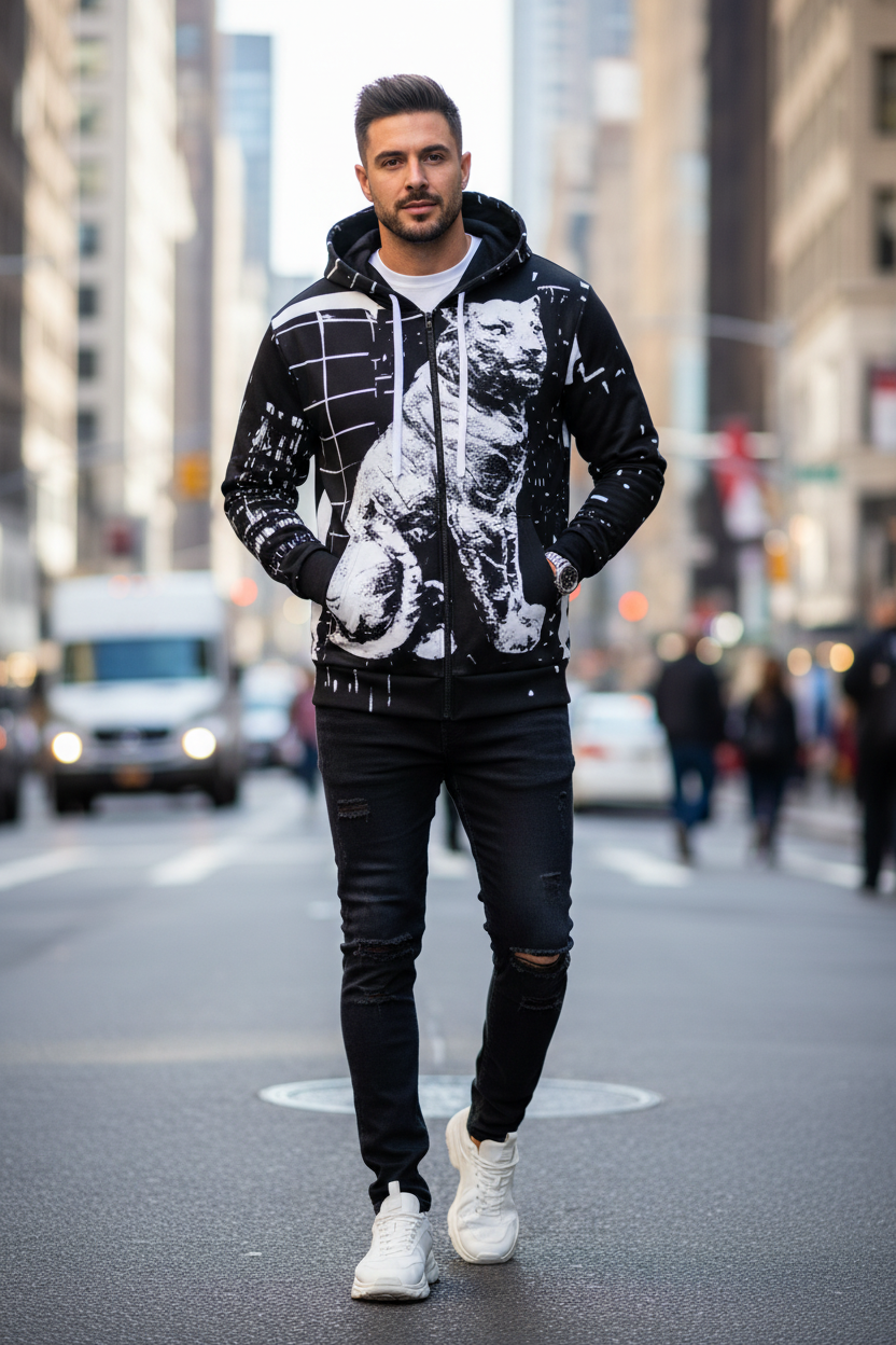 Men's Hoodie Street Style