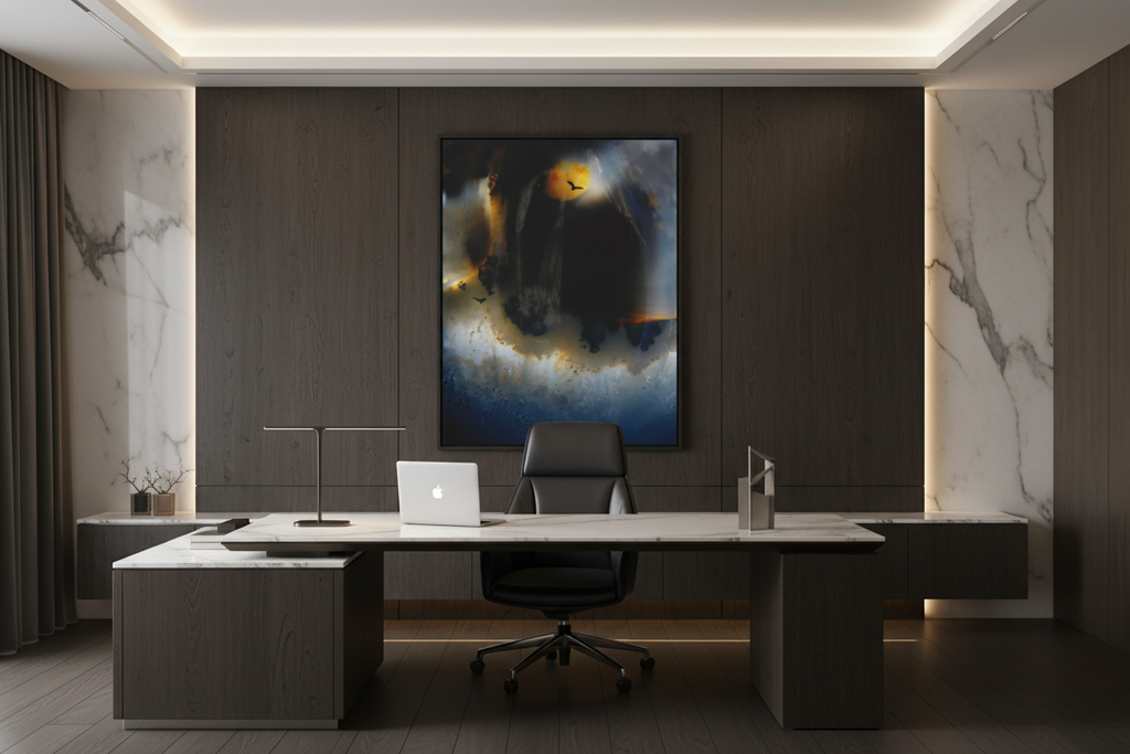 Storm canvas in office space