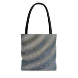 Custom Artwork Tote Bag Gray/Geometric