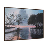"Serenity"- Gallery Canvas Wraps, Horizontal Frame Pink/Blue/Gray
