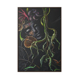 "Dreams"- Gallery Canvas Wraps, Vertical Frame Black/Pink/Green