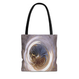 Custom Artwork Tote Bag Blue/Gold/White/Floral