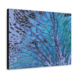 "Blue Orchid" - Wall Art Canvas Print Blue/Gray/Lilac